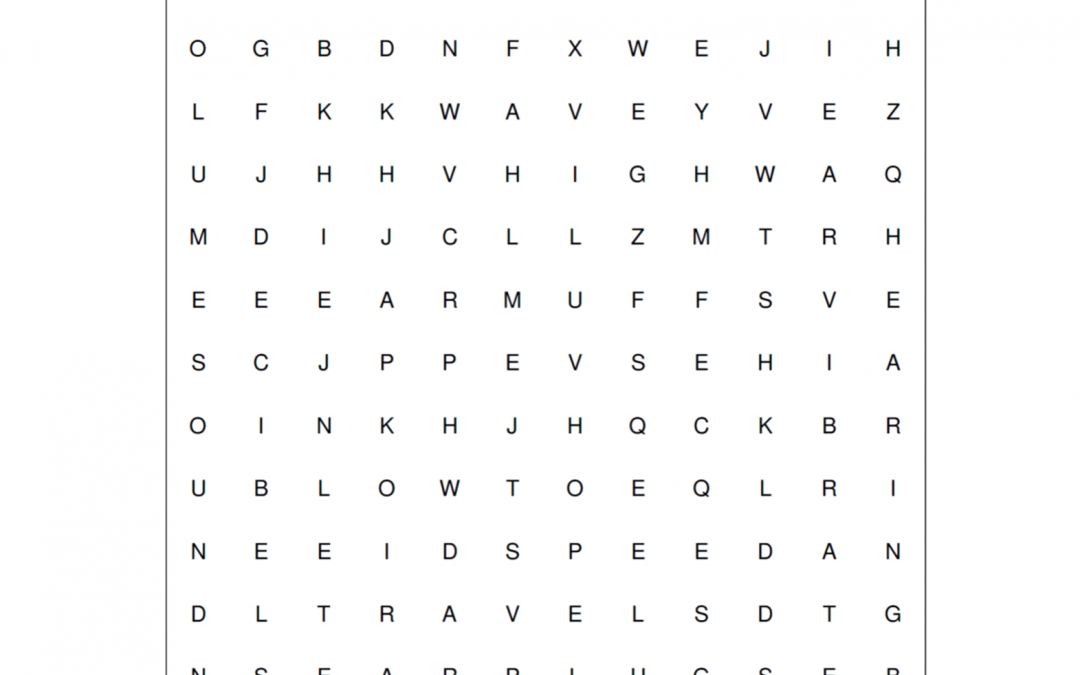 Hearing Safety – Word Search